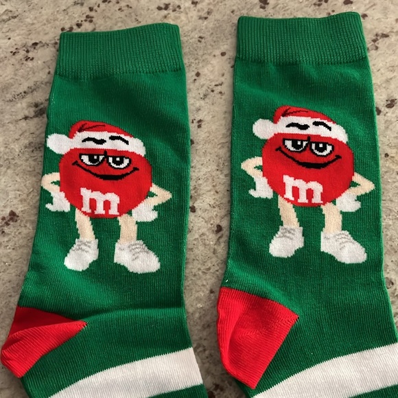 NEW M&M’s Holiday Socks - Picture 3 of 5